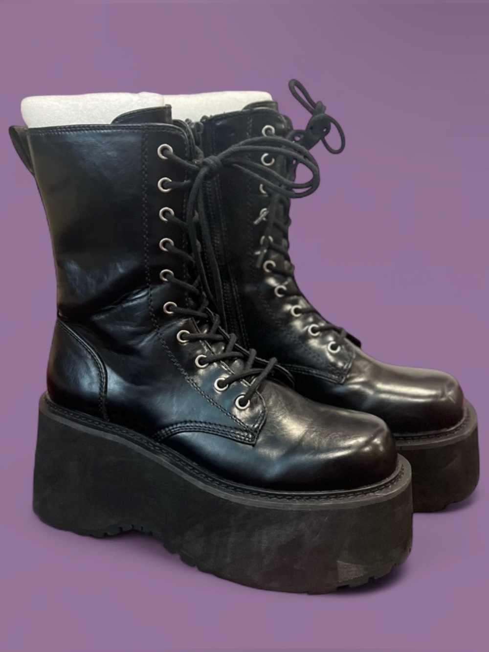 Current Mood x Dolls Kill - Grunge At Heart Combat Boots
